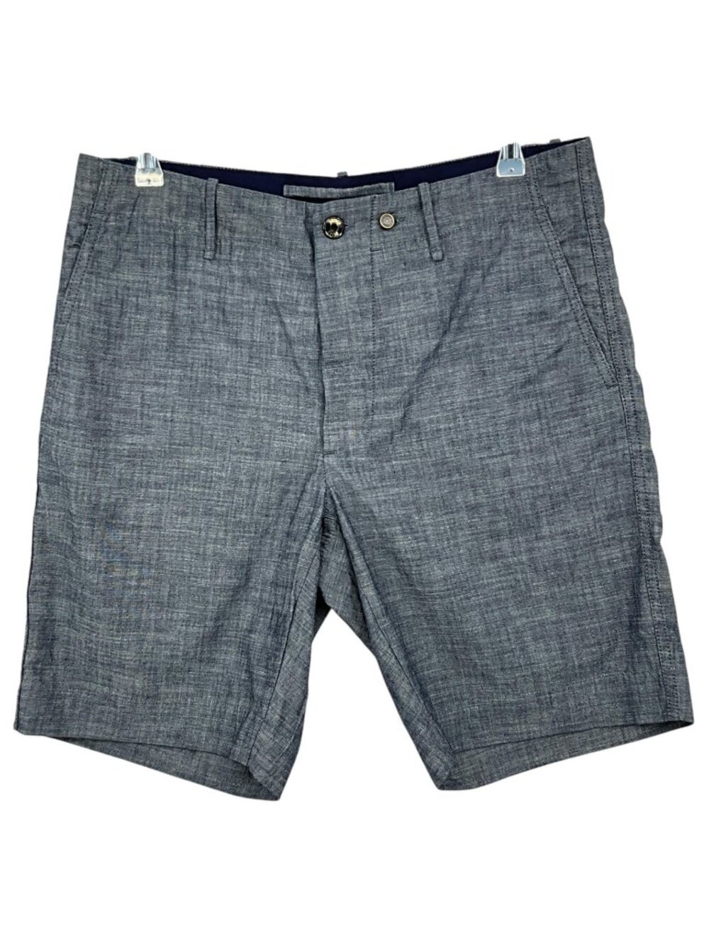 NWT Incotex Indigo Barney Chino Shorts Mens 33 Blue Chinolino Flat Front
